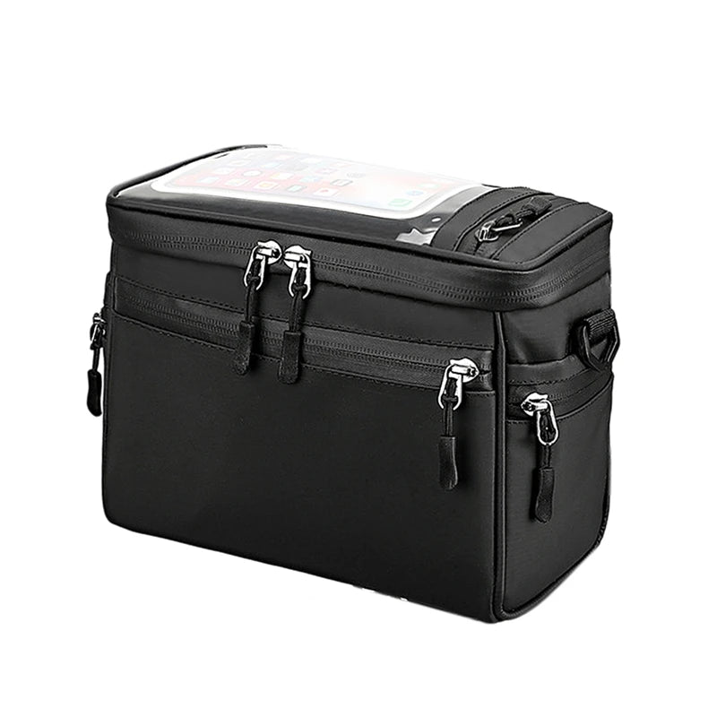 Bike Handlebar Bag Multifunctional Waterproof Bike Front Bag Bicycle Frame Bag Waist Shoulder Bag Cycling Accessories