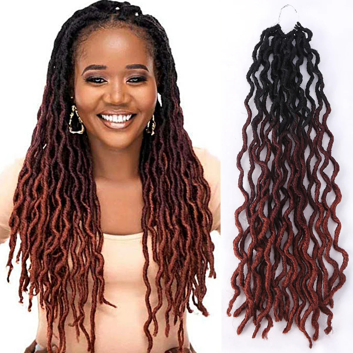 Goddess Faux Locs Crochet Hair Extensions
