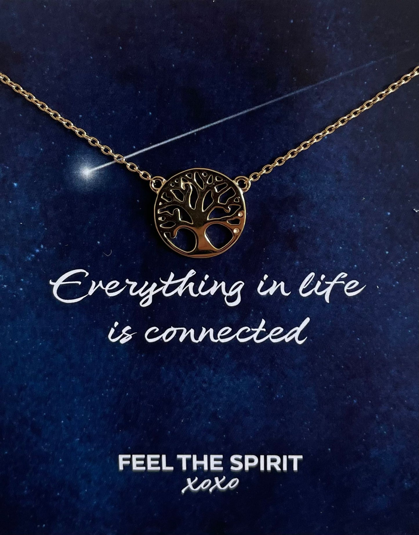 Ketting Levensboom Goudkleur XN006G