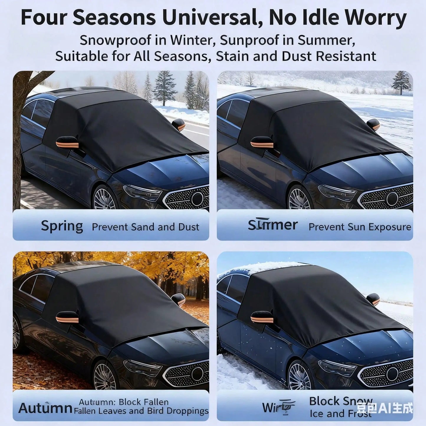 Automotive Oxford Cloth Windshield Snow Cover