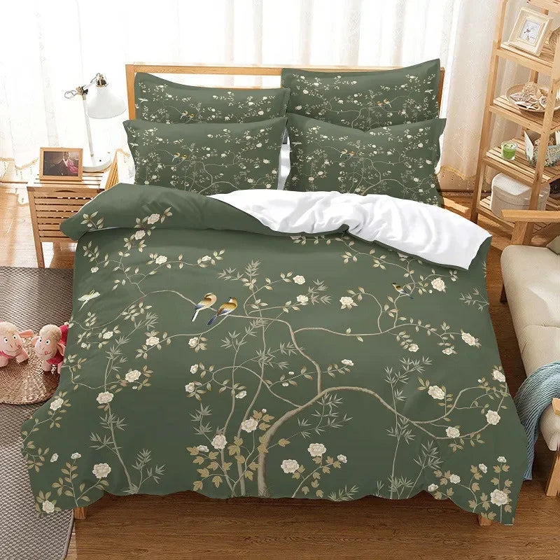 Flowers Bedding Set Duvet Cover Set 3d Bedding Digital Printing Bed Linen Queen Size Bedding Set Fashion Design