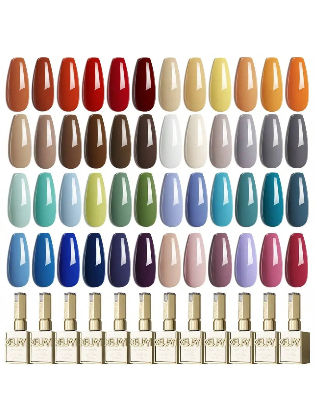 2025 New 6-Color Green Nail Gel Set - Brightening UV/LED Gel Polish Kit for Nail Salons