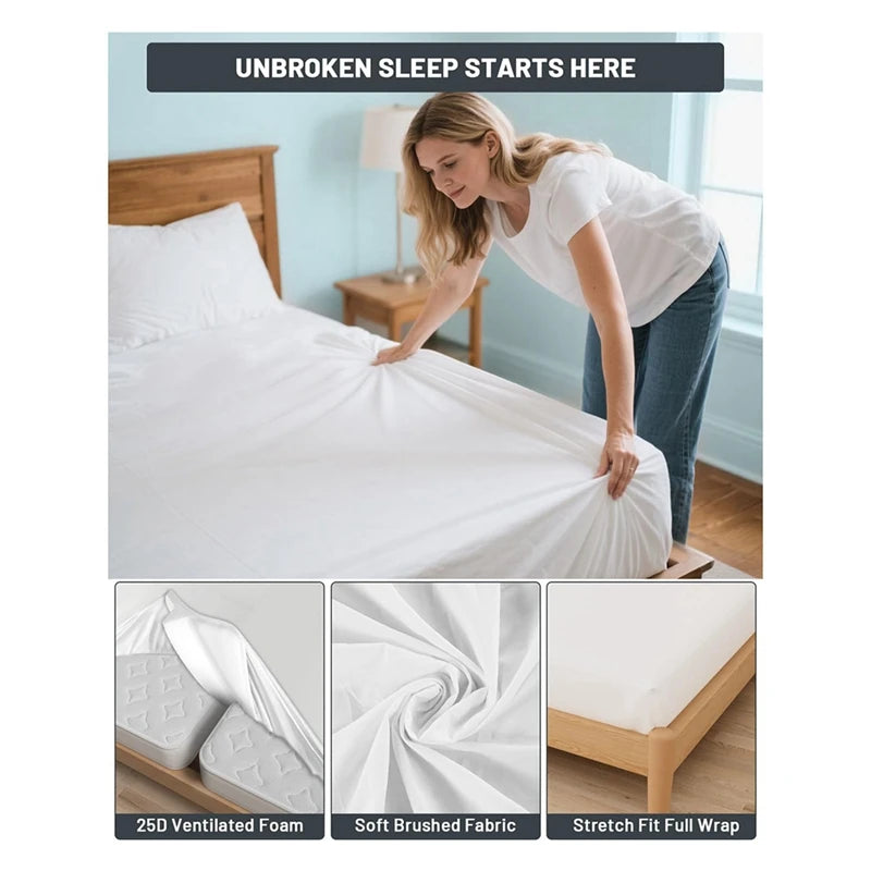 Fitted Sheet with Bed Bridge Twin XL to Converter Kit with Split Filler for Adjustable Bed-ABRM