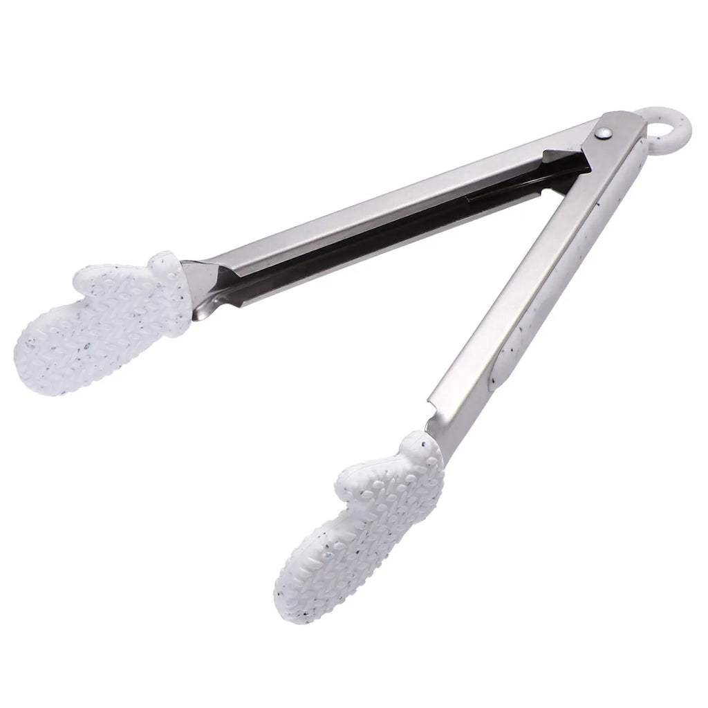 1Pcs Christmas Food Clip Stainless Steel Glove Design Bread Tongs Steak Tong Kitchen Serving Tool Multipurpose Cooking Utensil