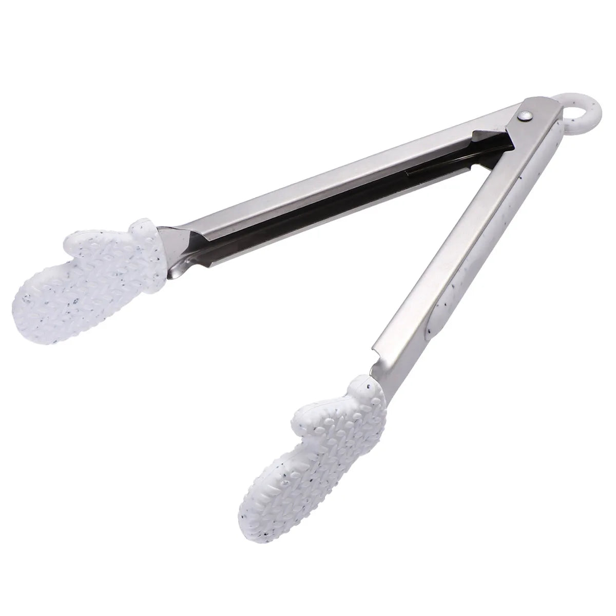 1Pcs Christmas Food Clip Stainless Steel Glove Design Bread Tongs Steak Tong Kitchen Serving Tool Multipurpose Cooking Utensil