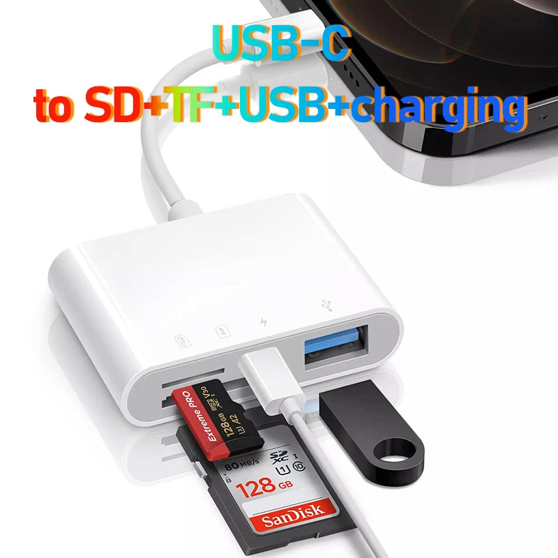 OTG Adapter HDMI 3 5 mm Jack SD TF Lightning USB-C HUB Docking Station for iPhone Mobile iPad Tablet MacBook Laptop Accessories