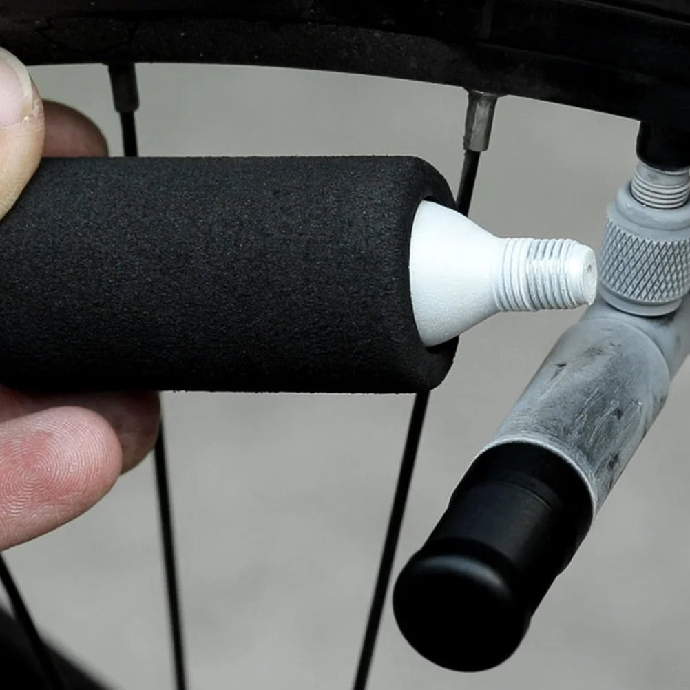 6Pcs Professional Bike Pump Cover Black Sponge Windproof Light Portable Air Tire Inflator Cover Bike Inflator Accessories