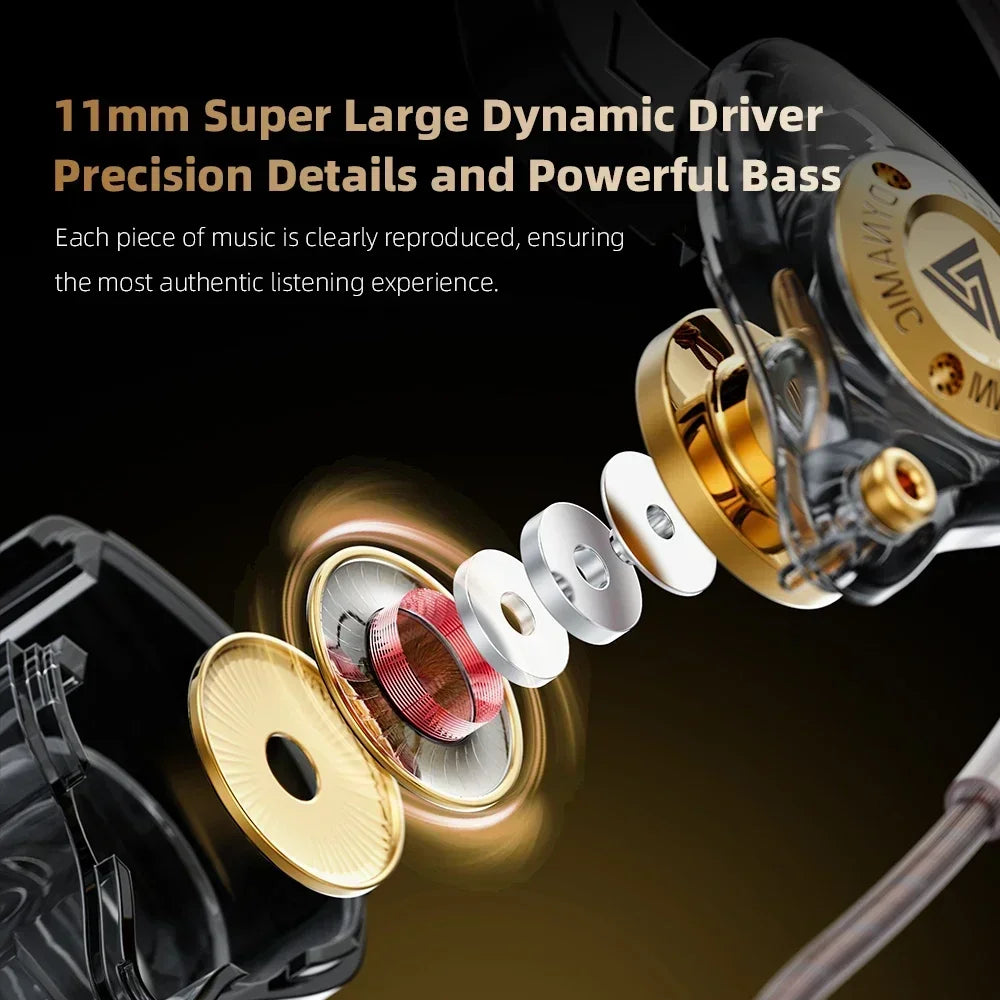 New QKZ 15D Dynamic Surround Sound Bass Earphones Earbud 3.5MM AUX In-Ear Monitor Headphones HIFI Noise Cancelling Sport Headset