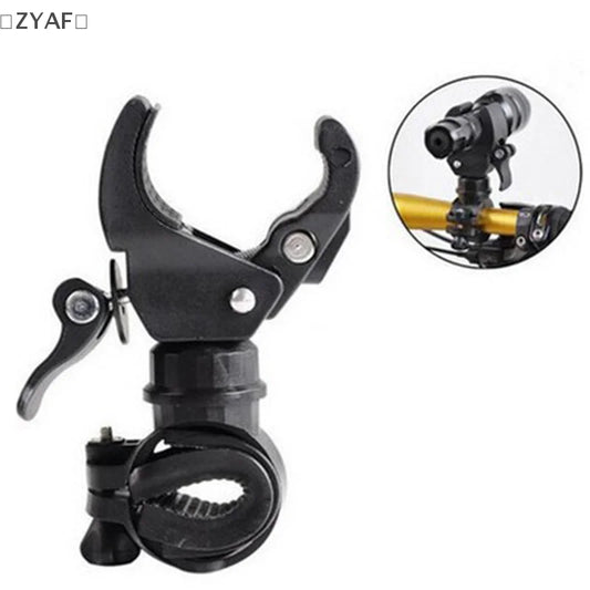 〔ZYAF〕Bicycle Light Mount - 360° Rotatable Bike Lamp Bracket With U-Shape Clip, Cycling Accessory For Flashlights