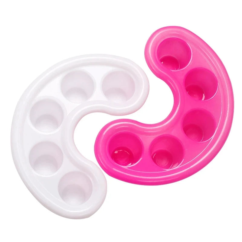 Nail Removal Soaker Wash Bowl Nail Art Soak Bowl Cuticle Removal Tray Acetone Resistant Handheld Polish Remover Manicure Tools