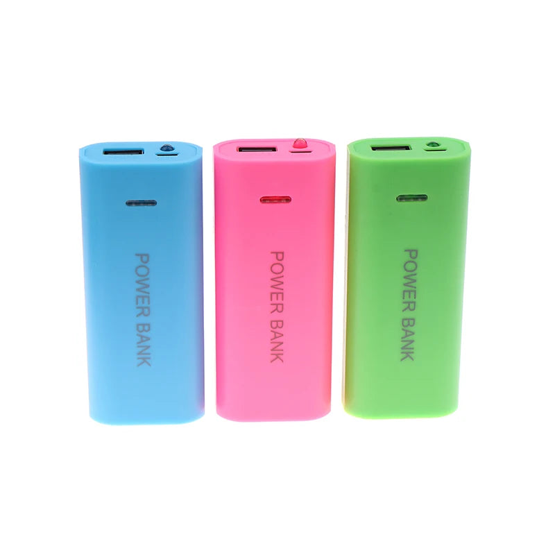 Replaceable Power Bank Case DIY 2Cell 18650 Battery Box For Smart Phone Charge 5V 1A For 18650 Battery With Indicator Light