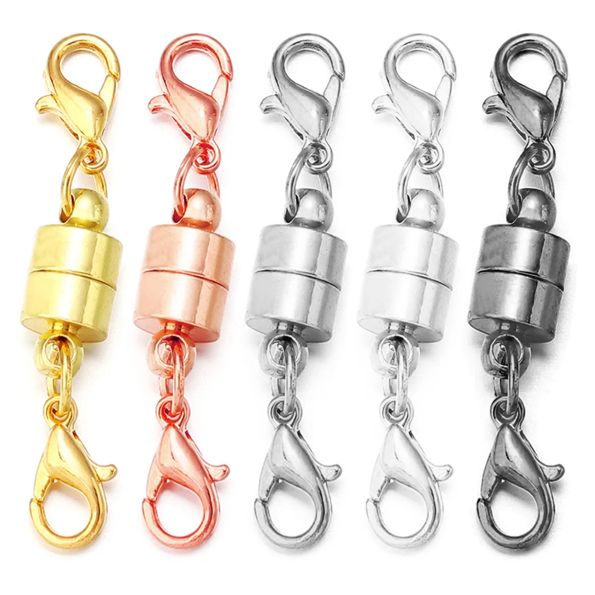 5Sets/Lot Magnetic Clasps With Lobster Clasps For Jewelry Making DIY Bracelet Necklace Magnet Clasp Connector Buckle Fasteners
