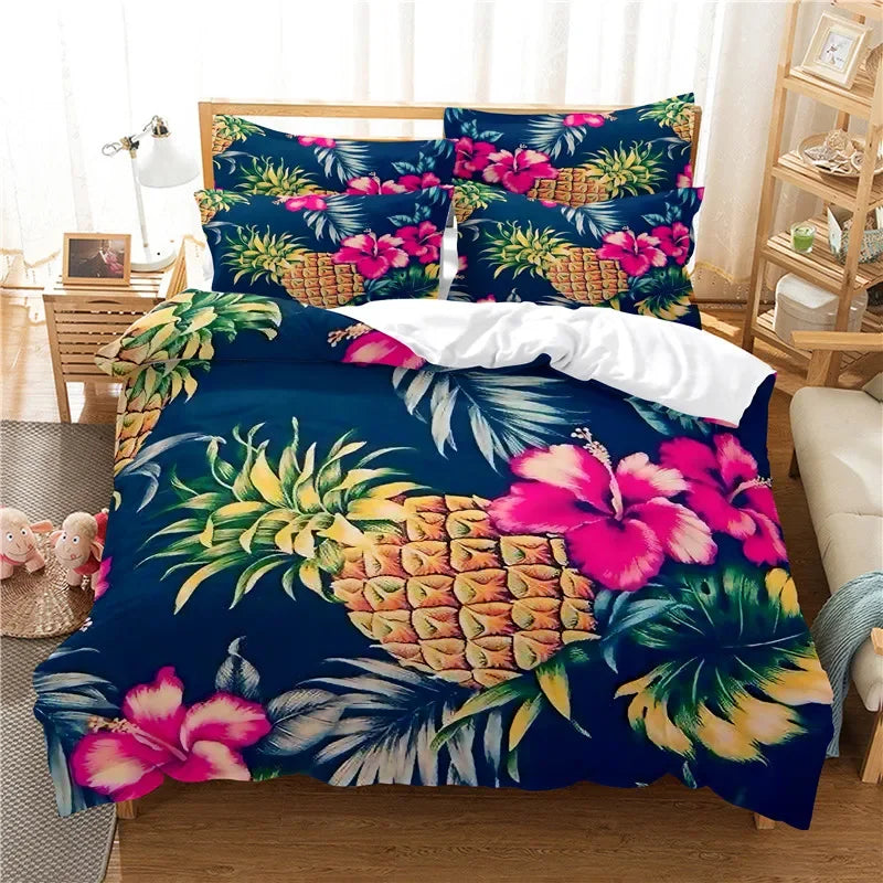 Flowers Bedding Set Duvet Cover Set 3d Bedding Digital Printing Bed Linen Queen Size Bedding Set Fashion Design
