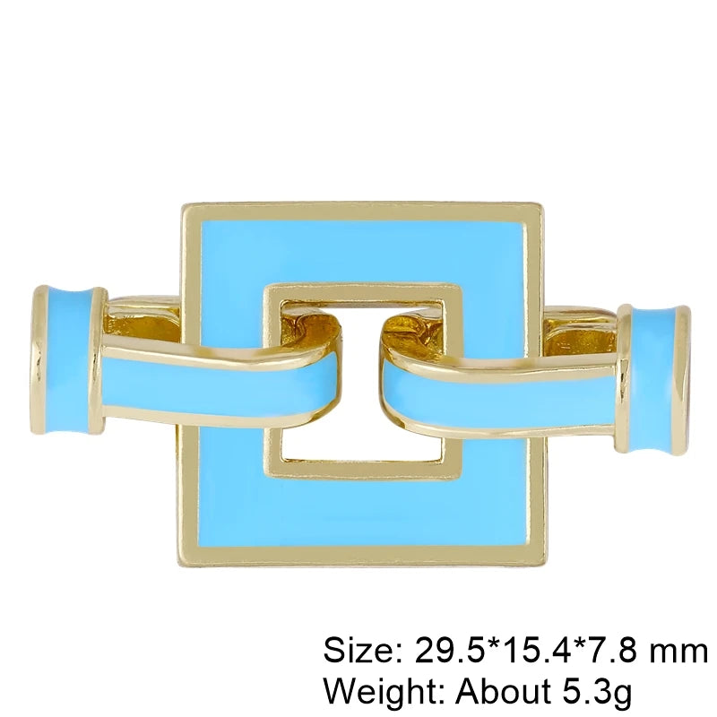 Juya18K Gold Silver Plated Decorative Connector Lock Fasteners Hooks Clasps For DIY Beadwork Beads Crystal Pearls Jewelry Making