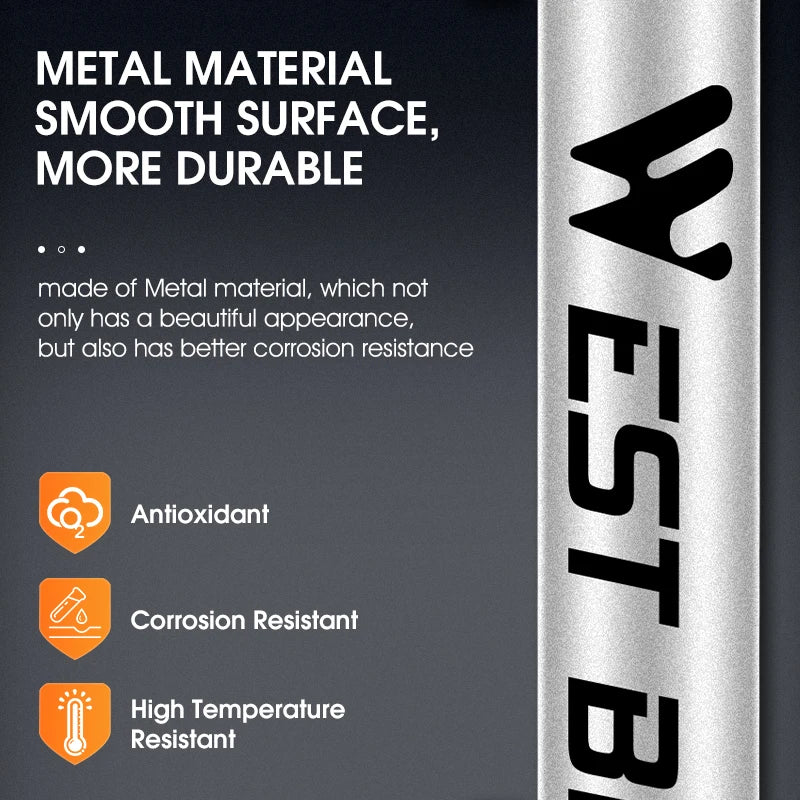 WEST BIKING 160PSI Bicycle Air Pump High Pressure Hand Pump for Schrader/Presta Valve Inflator Tool MTB Road Bike Accessories