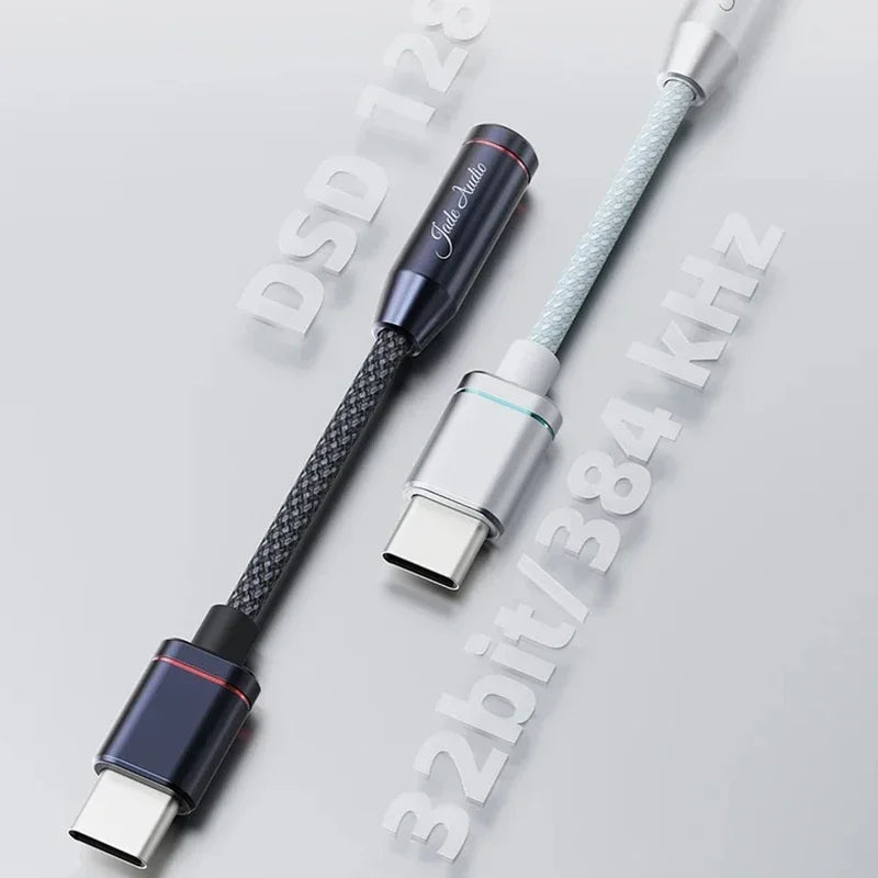 FIIO JadeAudio JA11 HI-RES Type C to 3.5mm Earphone Audio Adapter USB DAC Audio Cable for Phones
