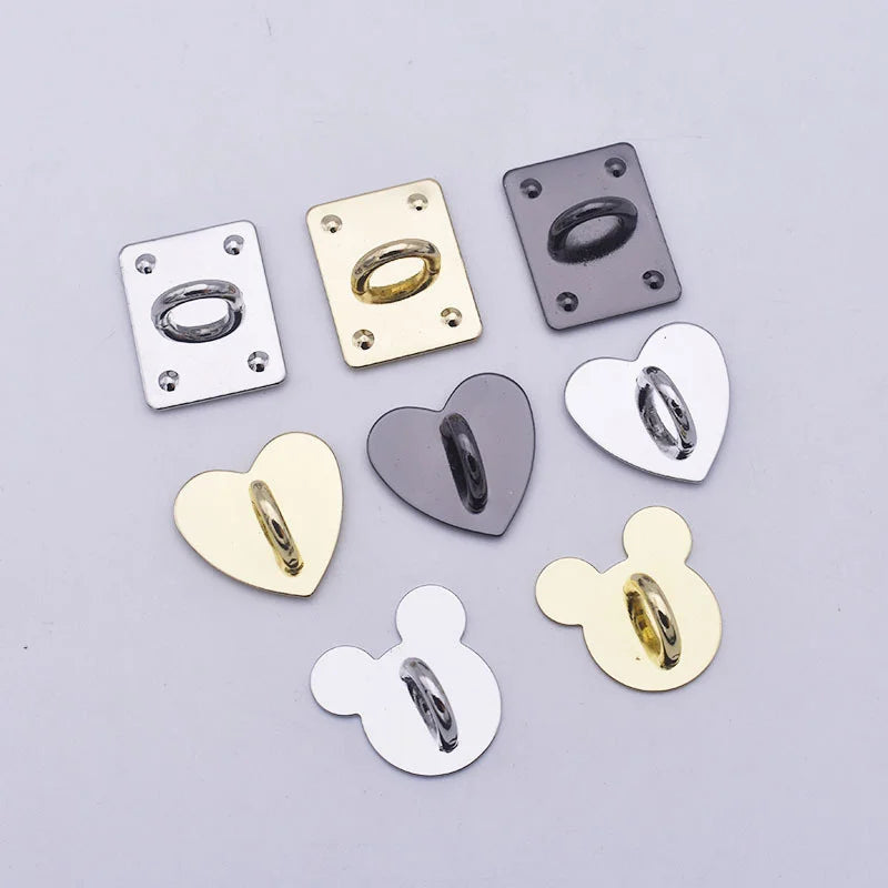 New 1Pc Self Adhesive Metal Heart Phone Charm Holder Mobile Phone Case Finger Ring Stand Hooks Buckle Charms Clasp Accessories