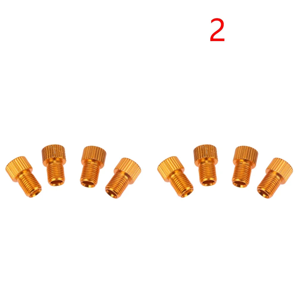 4/8Pcs Presta To Schrader Bike Valve Adapter Bicycle Tire French Valve Adapters Cycling Pump Air Nozzle Tube Tool Accessories