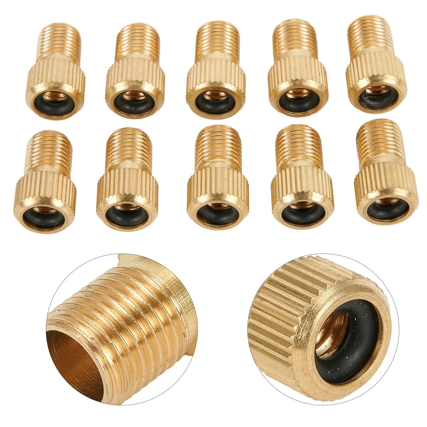 5/10PCS Bicycle Valve Adapter Dv Sv For French To Dunlop Car Valve Car Pump Bike Valve Adapters Accessories
