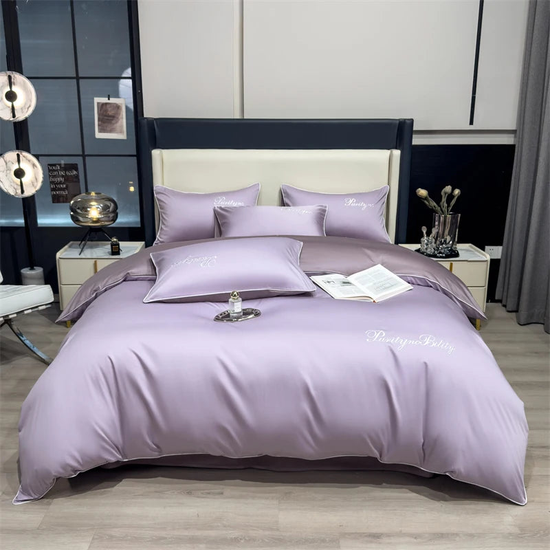 3pcs 100% Egyptian Cotton Duvet Cover Set 1pc Duvet Cover and 2pcs Pillowcases 150*200/200*230cm Single/double Queen King Size