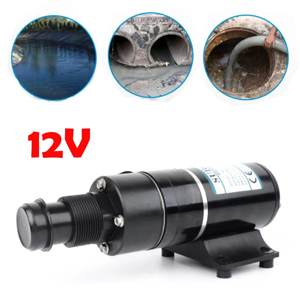 RV Macerator Pump for RVs Livestock Farms Mobile Sewage Equipment Waste Water Tank Drainage Long-distance Wastewater Treatment