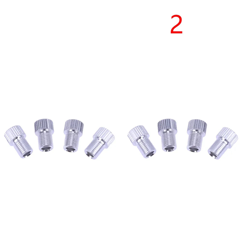 4/8Pcs Presta To Schrader Bike Valve Adapter Bicycle Tire French Valve Adapters Cycling Pump Air Nozzle Tube Tool Accessories