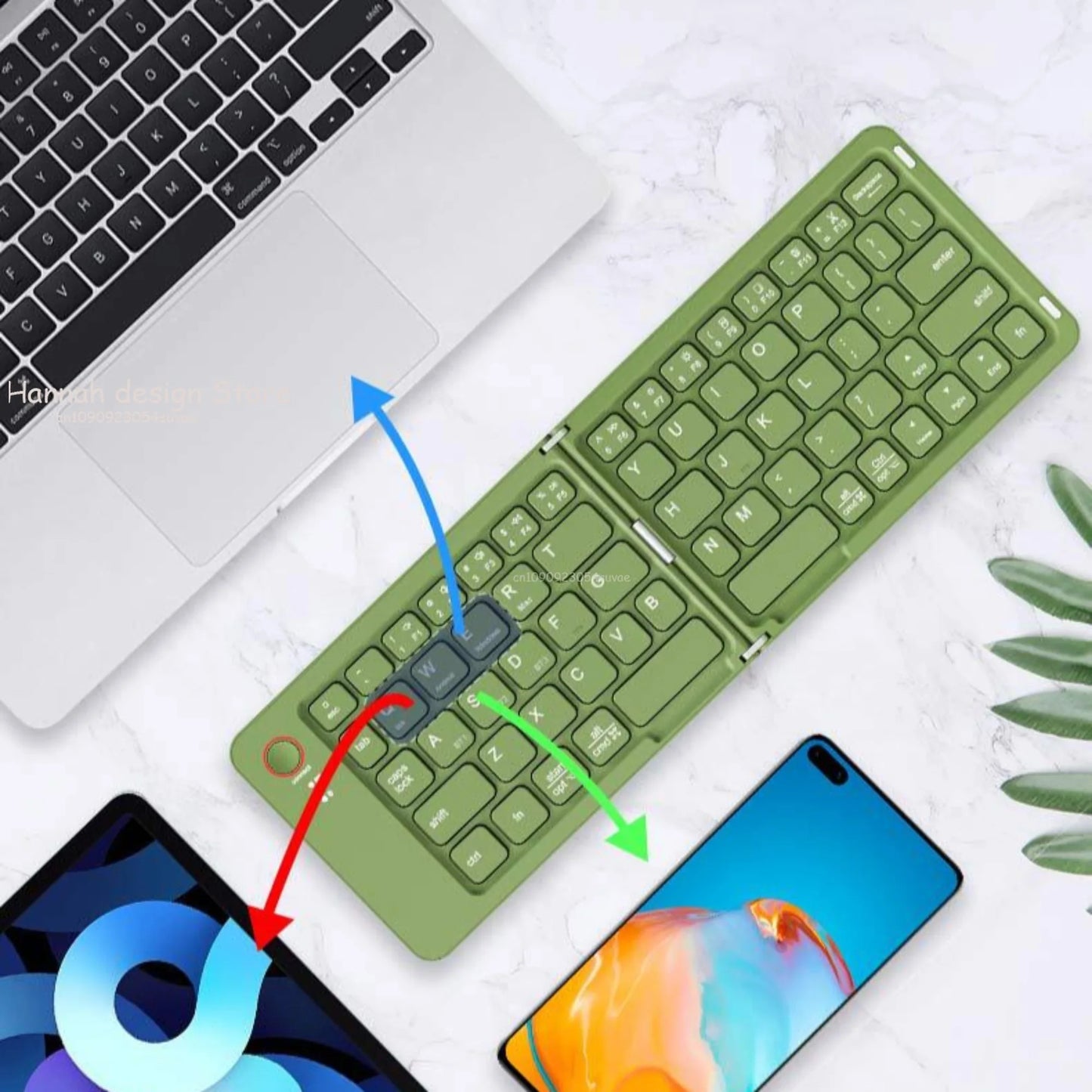 Portable Bluetooth Foldable Keyboard For IOS/Android/Windows Tablet Mobile Phone Portable Keyboard Computer Accessories