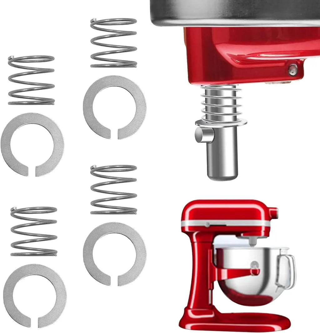 2024 new Stainless Steel Spring and Washer 4 Pack Fit for Kitchenaid Stand Mixer 3.5/4/5/6/7/8Qt Kitchen Aid Mixers Accessories
