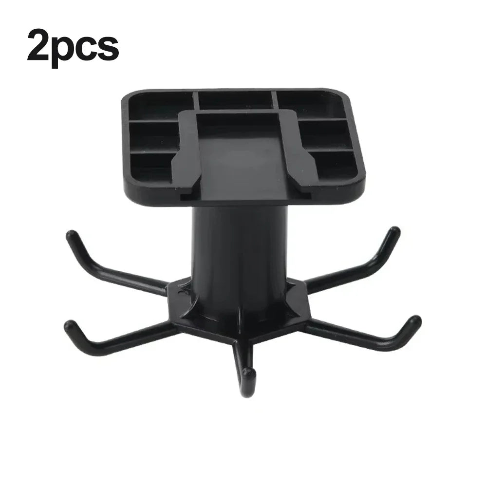 1/2pcs-Kitchen Hooks Rotating Storage Rack Without Punching Wall-Mounted Kitchenware Supplies Gods Multifunctional Shelves