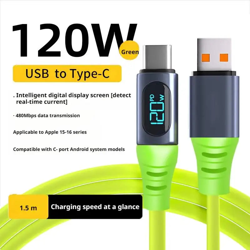 E-MARKER Intelligent Chip Data Cable 240W Super Fast Charging Silicone Material Flexible And Durable Accessories