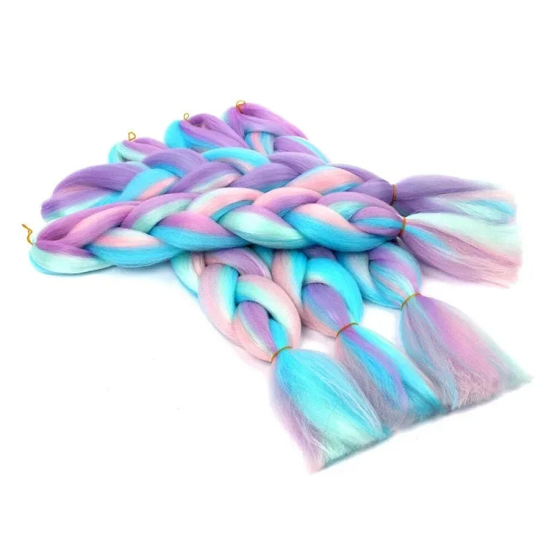 24 Inch Long Synthetic Braiding Hair Extensions