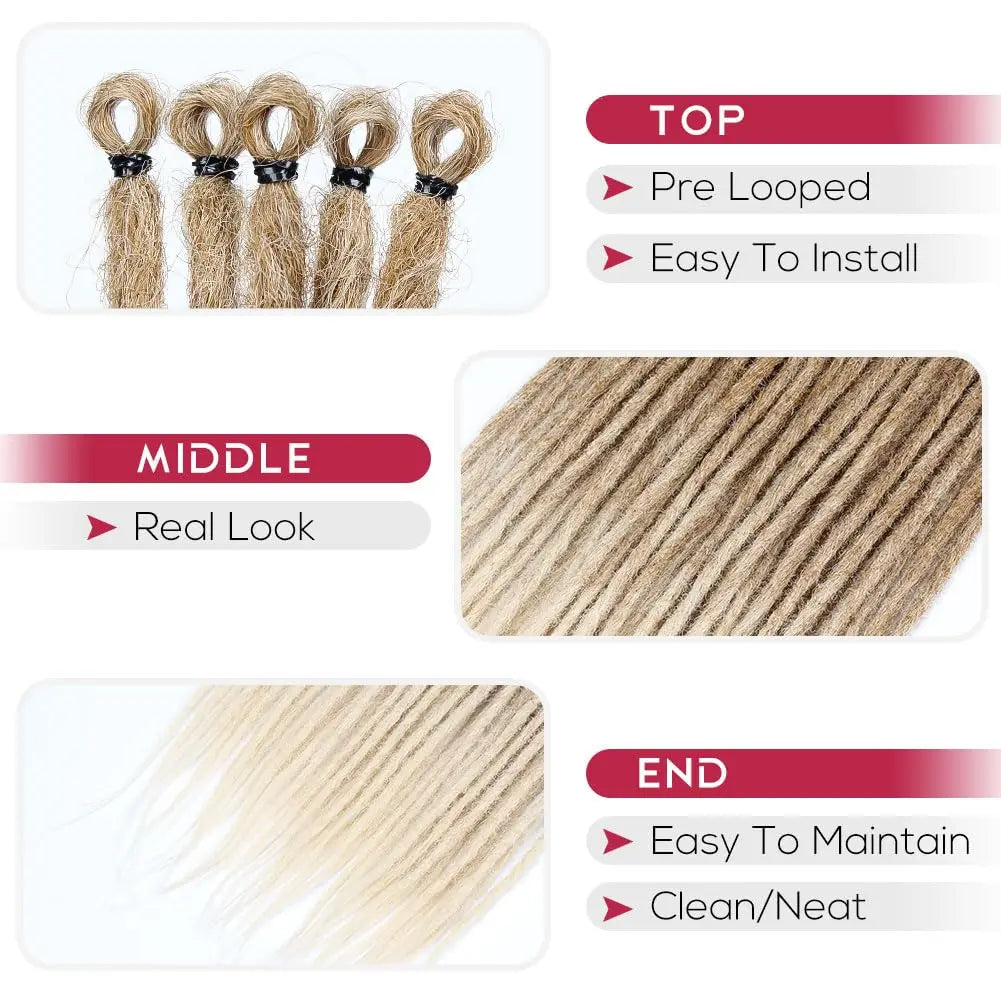 24 Inch Synthetic Dreadlock Hair Extensions