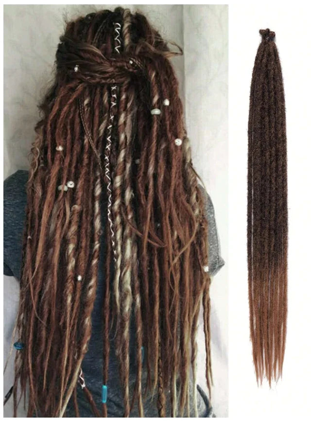24 Inch Synthetic Dreadlock Hair Extensions