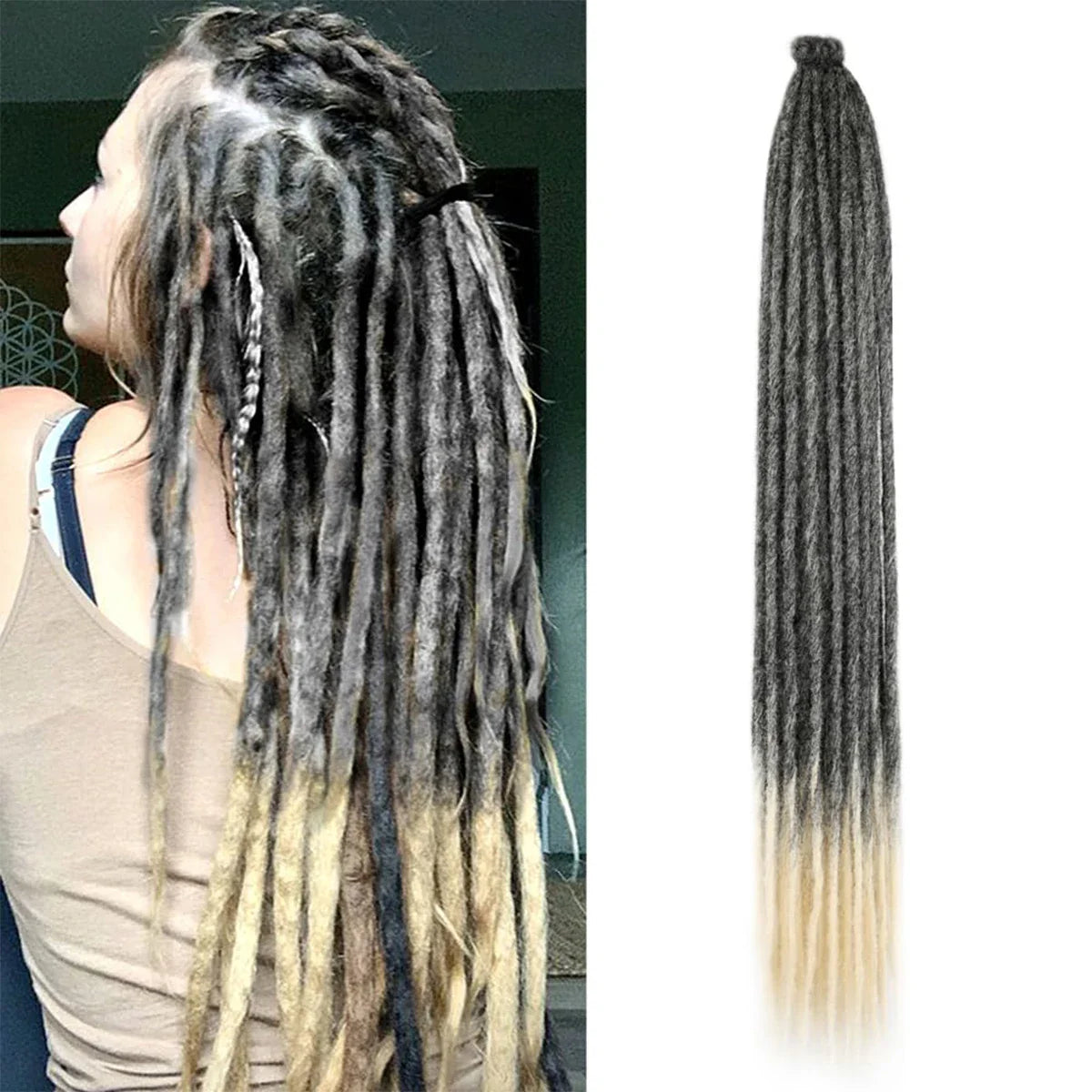 24 Inch Synthetic Dreadlock Hair Extensions