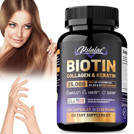 Biotin Collagen Keratin Supplement - Supports Skin and Nail Health, Promotes Hair Growth and Maintains Healthy Vitality