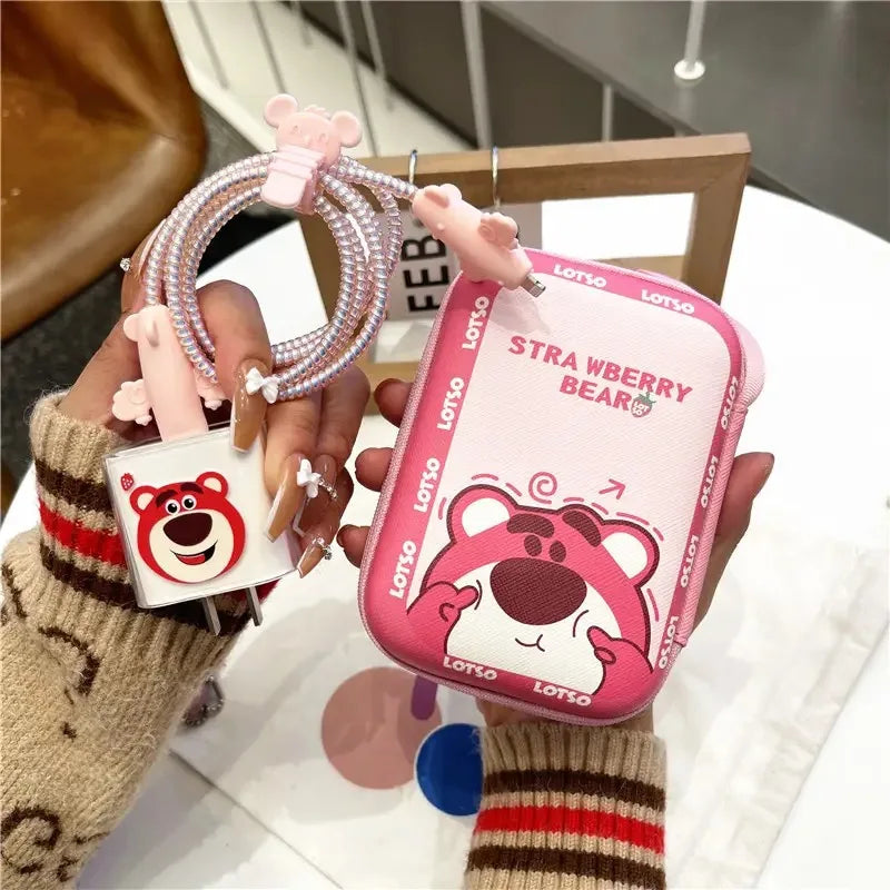 Cartoon Cable Protector for iPhone / iPad 18W/20W Charger Case Cable Organizer Phone Wire Organizer Accessories Cable Management