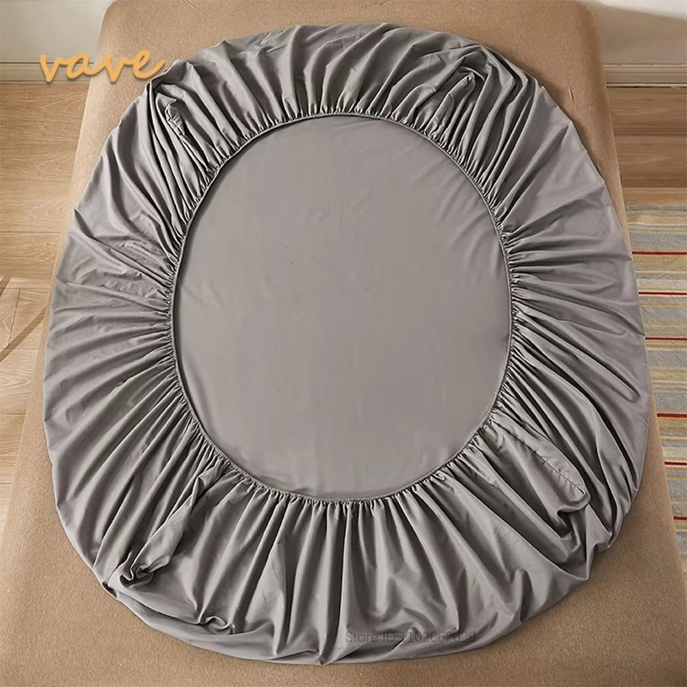 Single/Double/King/Queen Beds Cotton Fitted Sheet for Mattress Pads and Bedspread Covers in All Bed Sizes 140/150/160/180x200