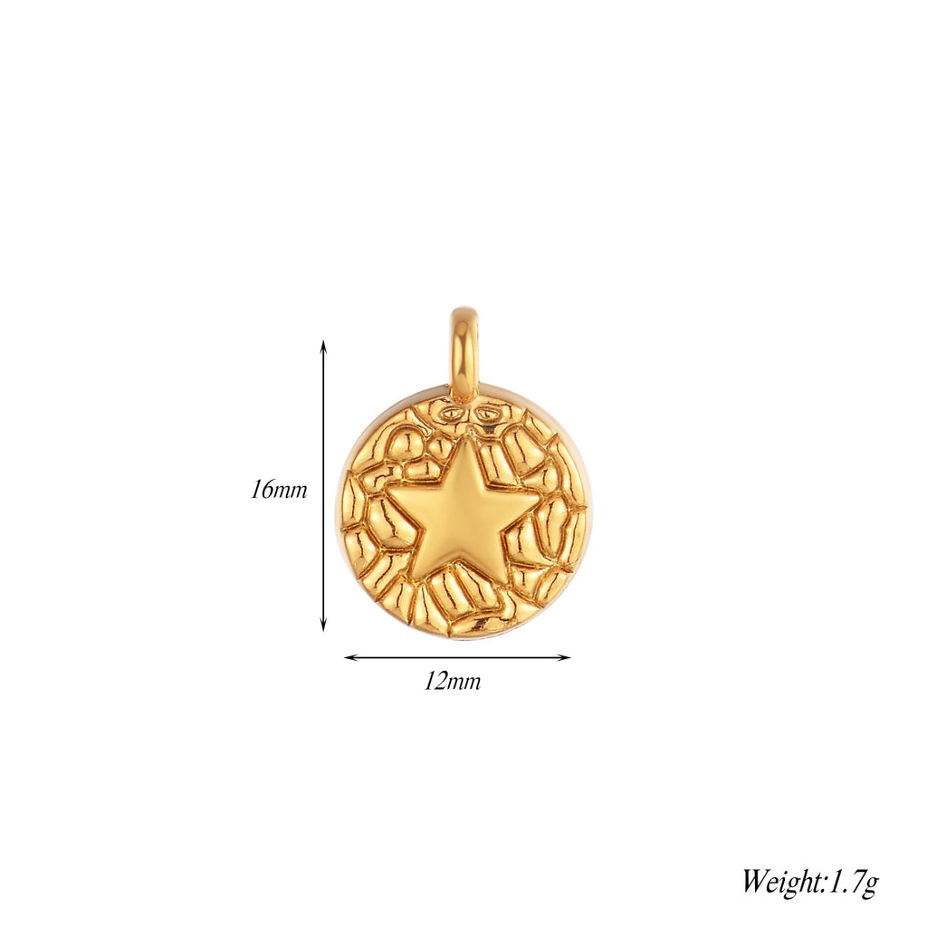 2Pcs DIY Fashion Charm Star Moon Unicorn Bear DIY Jewelry Making Supplie Stainless Steel Necklace Earring Bracelet Pendants