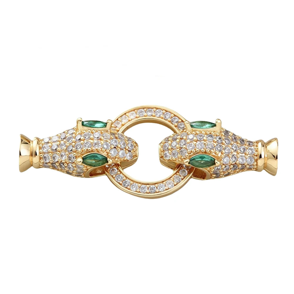 Juya18K Gold Silver Plated Decorative Connector Lock Fasteners Hooks Clasps For DIY Beadwork Beads Crystal Pearls Jewelry Making