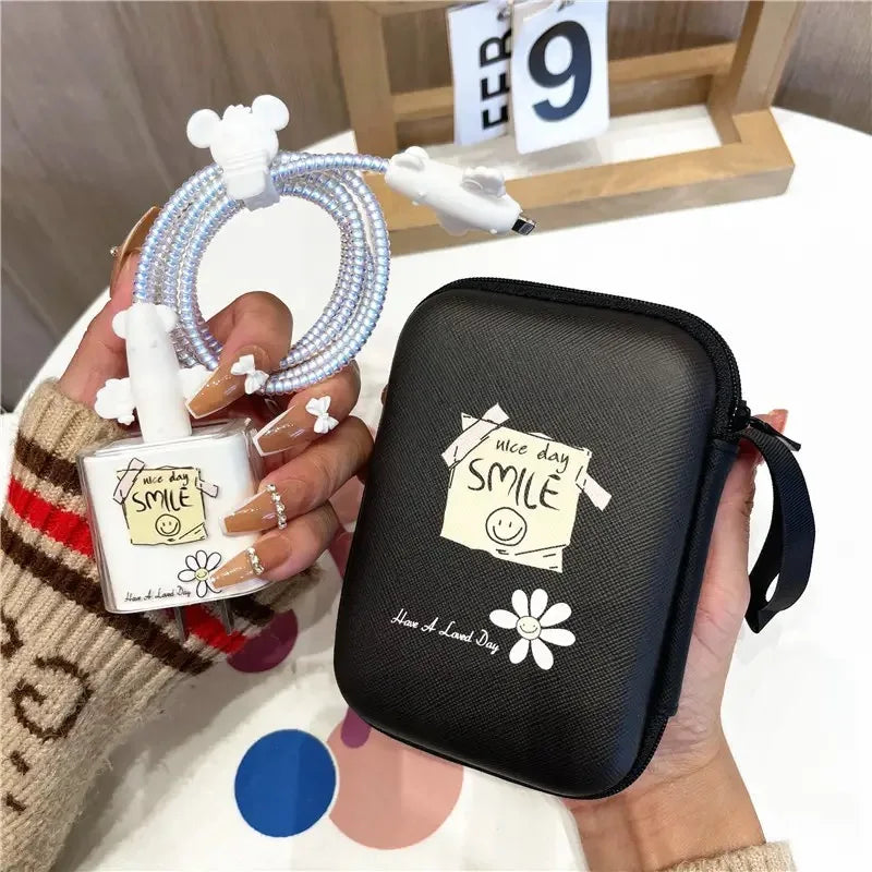 Cartoon Cable Protector for iPhone / iPad 18W/20W Charger Case Cable Organizer Phone Wire Organizer Accessories Cable Management