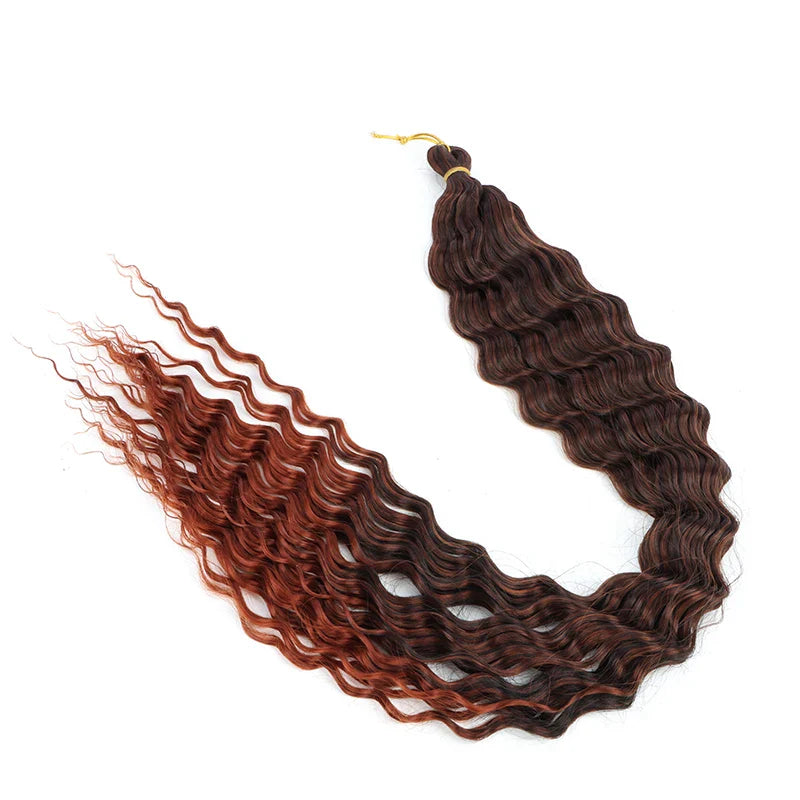 30 Inch Deep Wave Crochet Hair Extensions