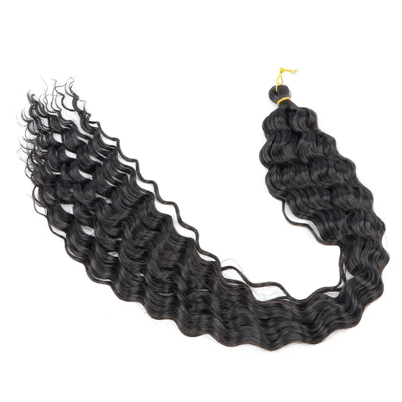 30 Inch Deep Wave Crochet Hair Extensions
