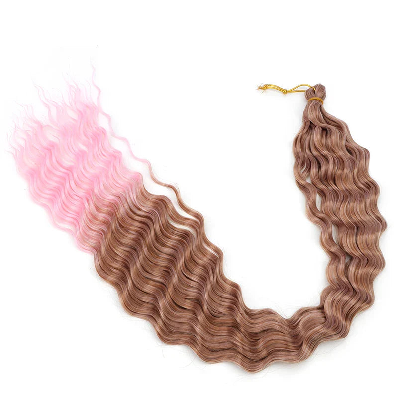 30 Inch Deep Wave Crochet Hair Extensions