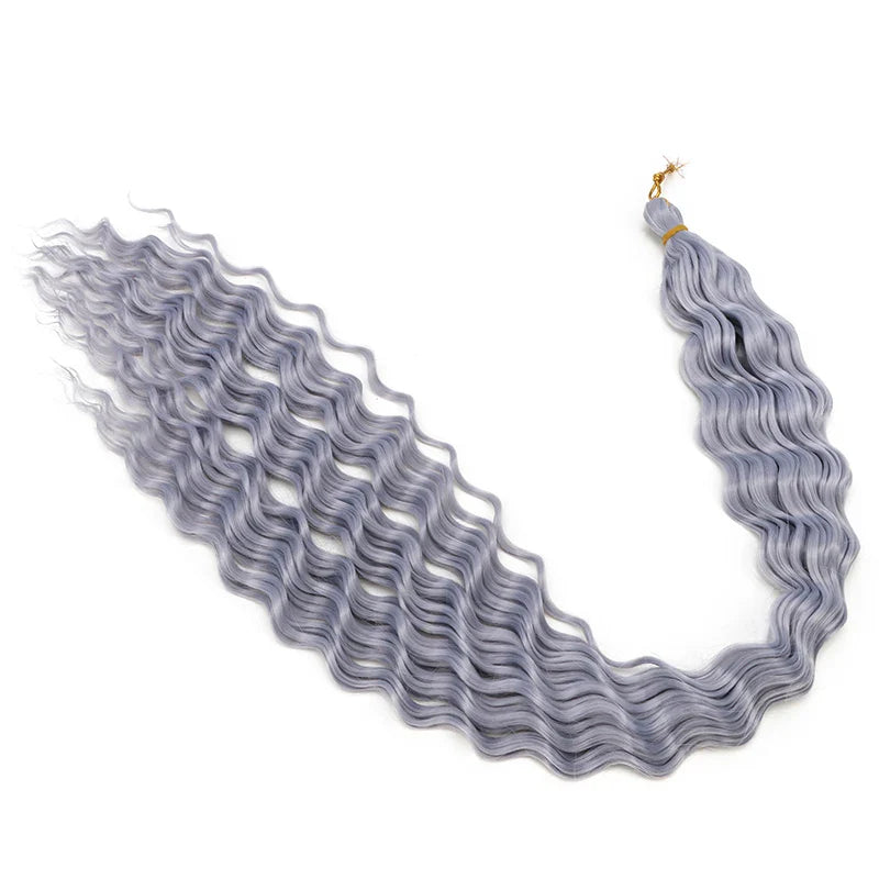 30 Inch Deep Wave Crochet Hair Extensions