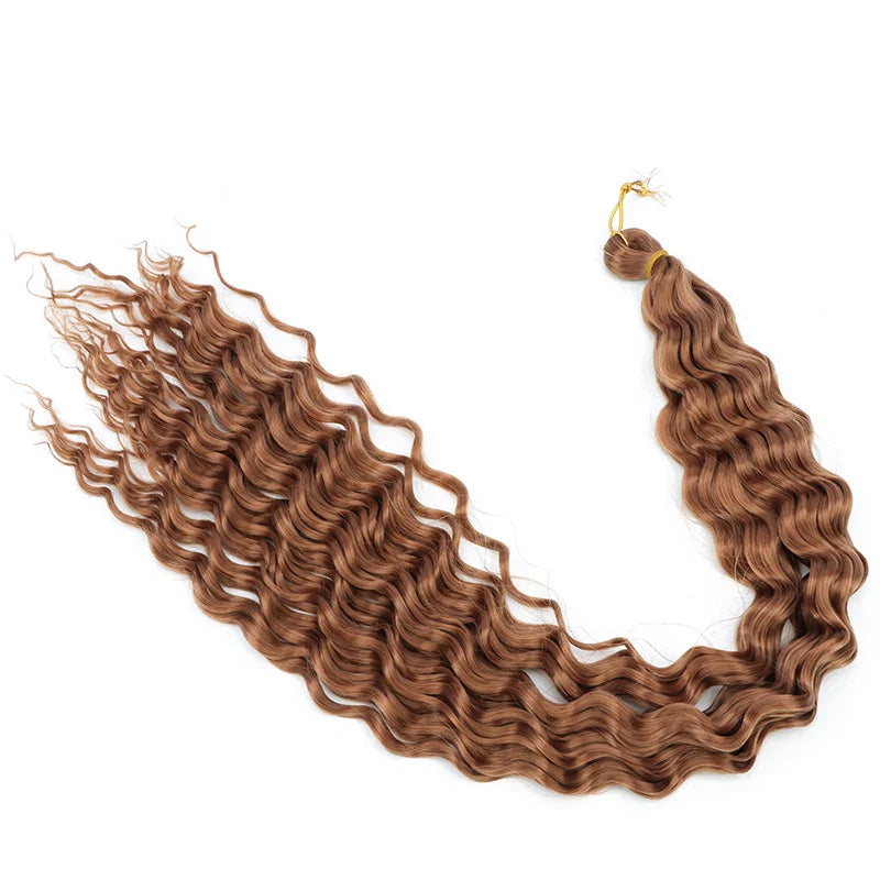 30 Inch Deep Wave Crochet Hair Extensions