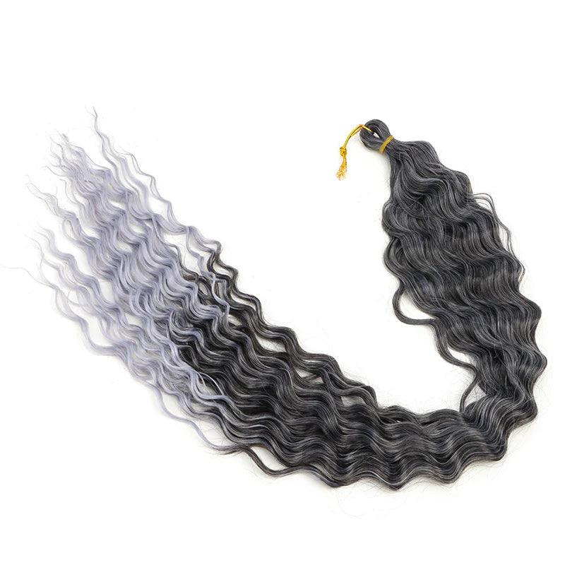 30 Inch Deep Wave Crochet Hair Extensions