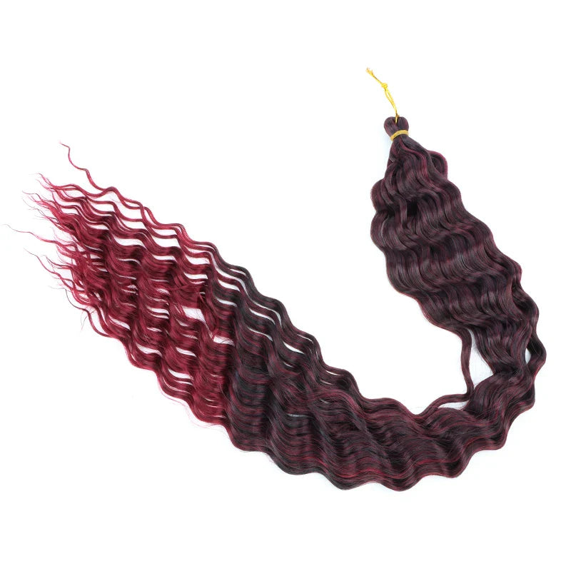 30 Inch Deep Wave Crochet Hair Extensions