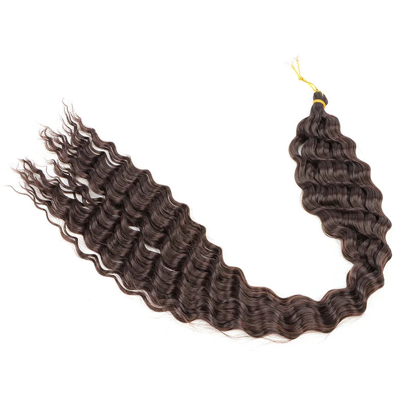 30 Inch Deep Wave Crochet Hair Extensions
