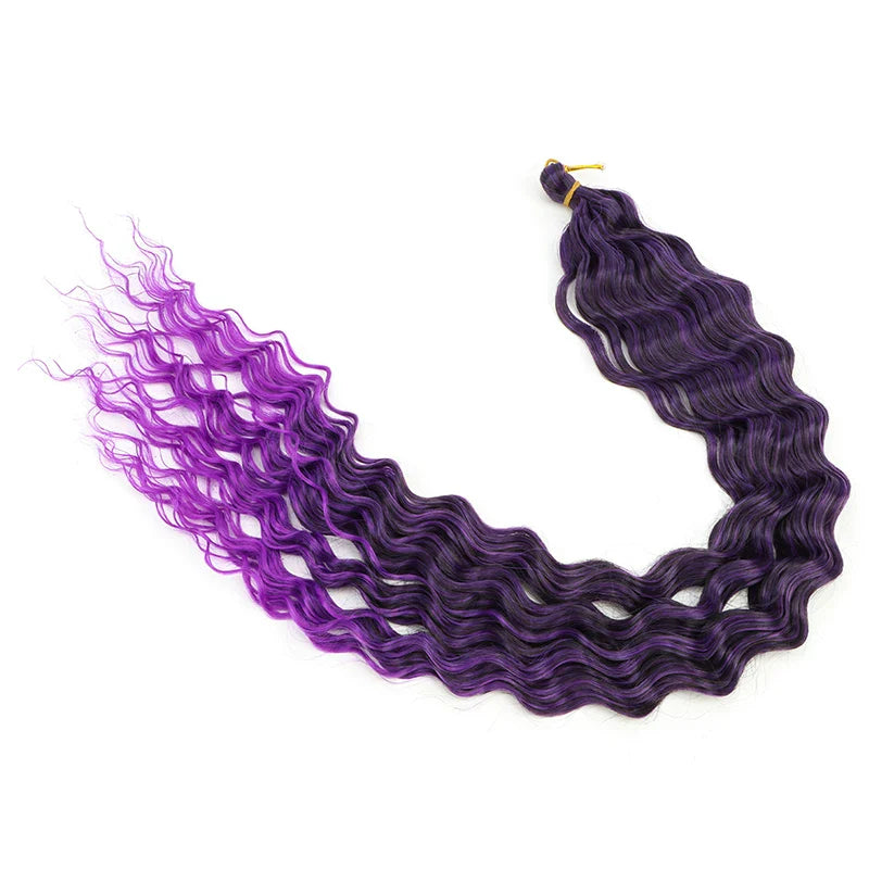 30 Inch Deep Wave Crochet Hair Extensions