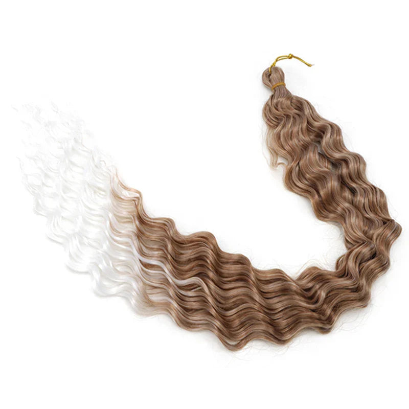 30 Inch Deep Wave Crochet Hair Extensions